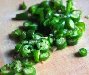 Green Chilli Cut